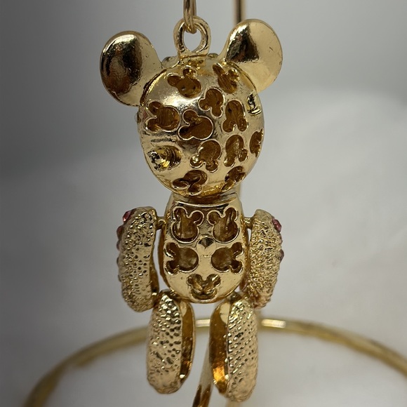 Keychain Rhinestone And Gold Tone Bear Pre-loved - Picture 3 of 6